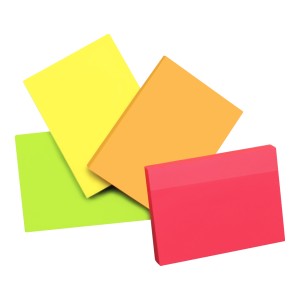 Bloco Adesivo 38x50mm 4 Cores Neon 4x50 Folhas-EI012