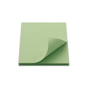 Bloco Adesivo 75x75mm Verde 100 Folhas-EI020