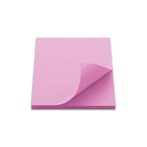 Bloco Adesivo 75x75mm Rosa 100 Folhas-EI021