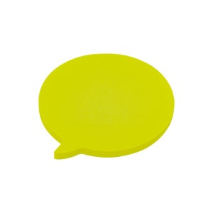 Bloco Adesivo Balloon 70x70mm Amarelo Neon 50 Folhas-EI025-659