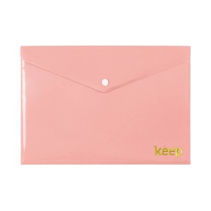 Pasta Envelope A4 Fecho Botao Rosa-EI139-924