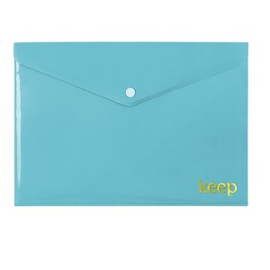 Pasta Envelope A5 Fecho Botao Azul-EI144-806