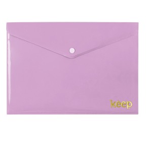 Pasta Envelope A5 Fecho Botao Lilas-EI146-674