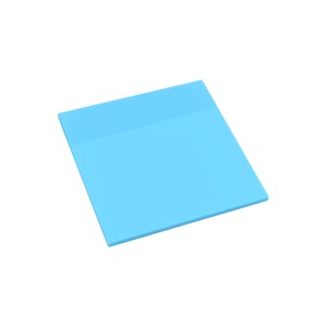 Bloco Adesivo Pet Azul Pastel Transparente 75x75mm 50 Folhas-EI151