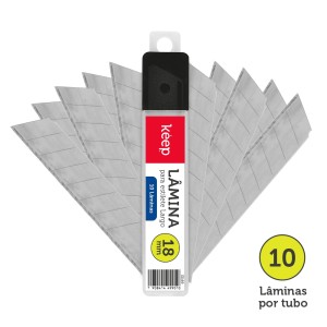 Lâmina Para Estilete 18mm Caixa Com 10 Tubos-EI169-304-77375