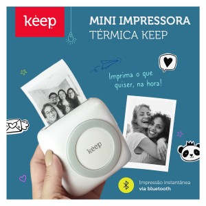 Mini Impressora Térmica Sem Fio-KP001-57119