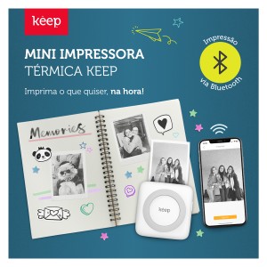 Mini Impressora Térmica Sem Fio-KP001-94153