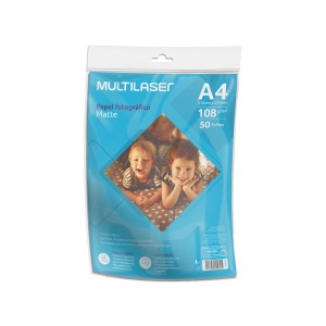 Papel Fotográfico Matte A4 108g 50 Folhas-PE043