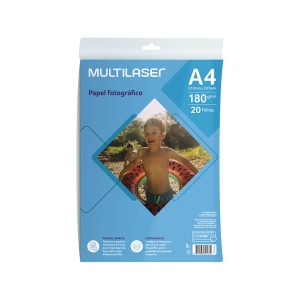 Papel Fotográfico Matte A4 180g 20 Folhas-PE045