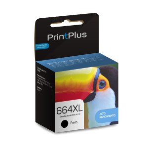 Cartucho Renew Compatível 664xl Preto F6v31a - Print Plus-PP664