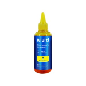 Refil De Tinta Compat. Universal P/ Epson Hp Canon 100ml Amarelo-RF020