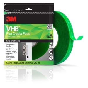 Fita Fixa Forte Vhb4910 Tranp/verde 12mmx20m-106052-34786