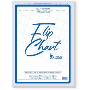 Papel Para Flip-chart Serrilhado 62x86cm 63g. 50fls.-094941-39429