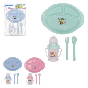 Kit Refeicao Infantil Plast C/4pcs-839464-720