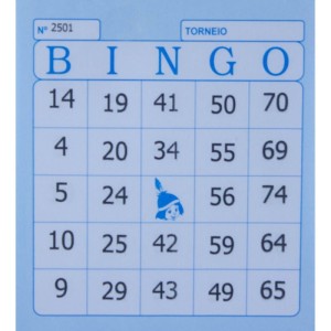 Bloco Para Bingo Azul 120x108mm 100f Jornal-110282-60309