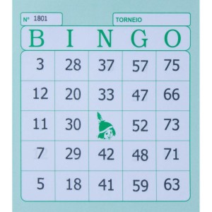 Bloco Para Bingo Verde 120x108mm 100f Jornal-110283-11506