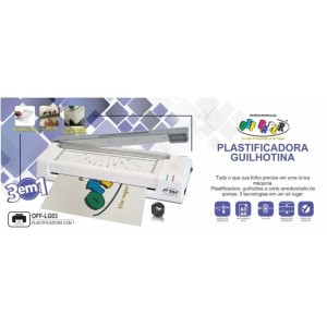 Maquina Plastificadora A3 3em1 C/guilhotina 127v Br-111040-99450