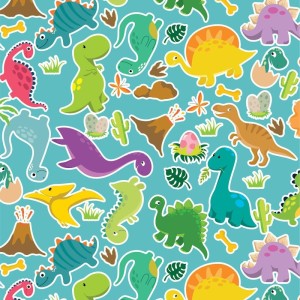 Papel Presente Bobina Couche 60cm. Mod.142 Dinossauros-108797-44540