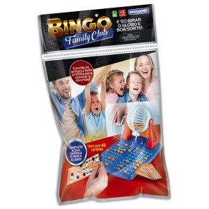 Jogo Bingo Family Club Solapa Globo Com Manivela E 48 Cartelas-460-89134