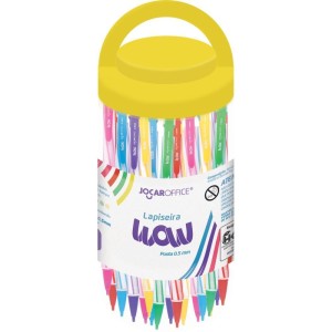 Lapiseira 0.5mm Wow Fun Metal Graf/borrac.6cor