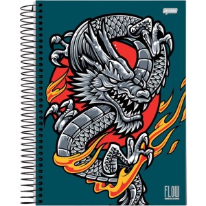 Caderno 15x1 Capa Dura Flow 240fls.-111297-92576