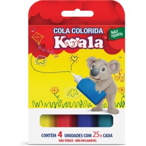 Cola Colorida Koala 4 Cores 25g-039386-52637