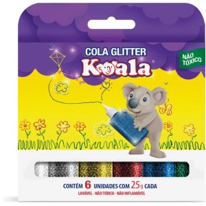 Cola Com Glitter Koala 6 Cores-026685-75263