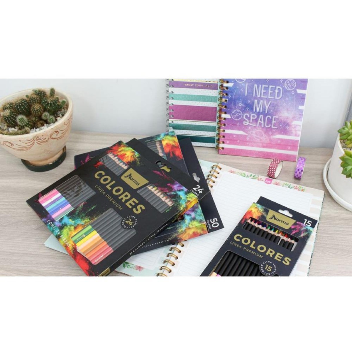 Lapis De Cor Redondo Norma Premium 50 Cores-110769-69838