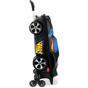 Mochila Infantil Com Rodinha Hotwheels Night Shifter Preto-090249-36839