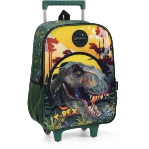 Mochila Infantil Com Rodinha Up4you Dinossauro G Verde-107044-37563