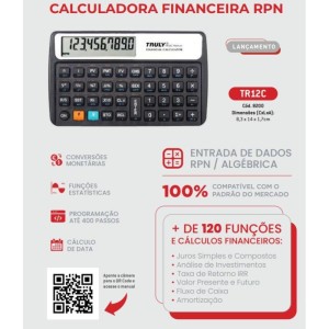 Calculadora Financeira Tr12c Platinum Rpn 10 Dig.-112145-39937