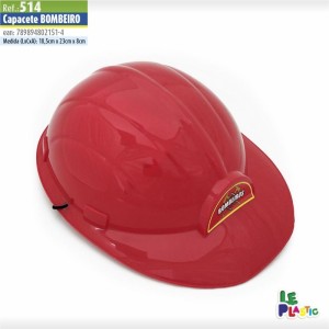 Fantasia Acessorio Capacete Bombeiro 18,5x23cm-111828-97662