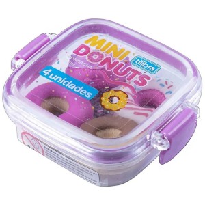 Borracha Decorada Mini Donuts Lancheira C/4 (s)-110212-46503