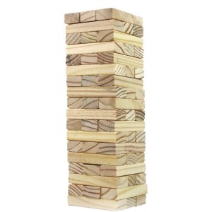 Jogo Diverso Torre Maluca 54 Blocos Madeira-111784-16773