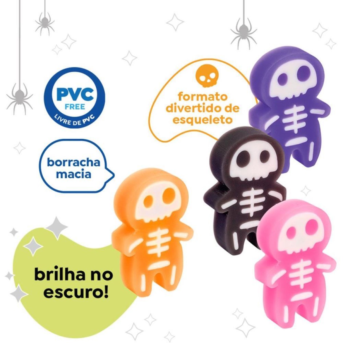 Borracha Decorada Tris Boo! 4cores-110256-49952