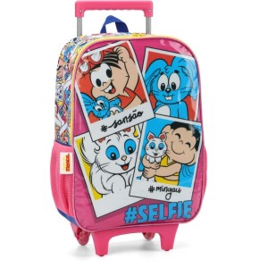 Mochila Infantil Com Rodinha T. Da Monica G Rosa-107063-24494