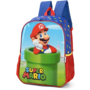 Mochila Infantil Super Mario Bros G Azul-107067-29986