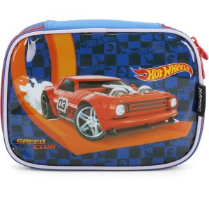 Estojo Tecido Box Hot Wheels G 1ziper Azul-107101-53738