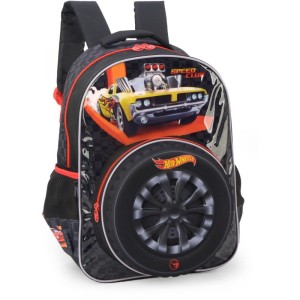 Mochila Infantil Hot Wheels G Preta-107098-79823