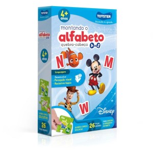 Quebra-cabeca Educativo Disney Montando O Alfabeto 26p-111843-12705