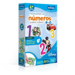 Quebra-cabeca Educativo Disney Montando Os Numeros 20p-111842-31806