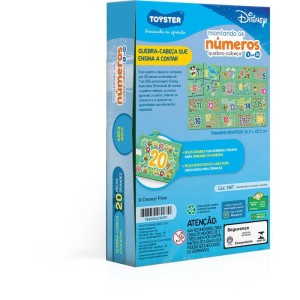 Quebra-cabeca Educativo Disney Montando Os Numeros 20p-111842-99517