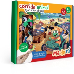 Quebra-cabeca Madeira Corrida Animal 30 Pecas-111844-17346