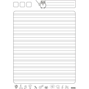 Caderno Caligrafia Capa Dura Dominguinhos Costurado Un.40f-109889-96157