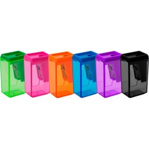 Apontador Com Deposito Leo E Leo Bloco 4cm Rosa/roxo-112609-48845