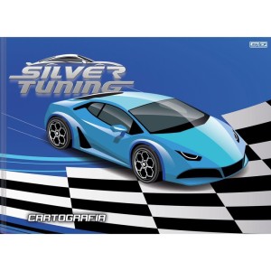 Caderno Desenho Univ Capa Dura Silver Tuning 48f Costurado-111875-36497