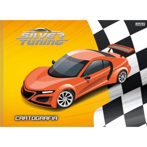 Caderno Desenho Univ Capa Dura Silver Tuning 48f Costurado-111875-67115