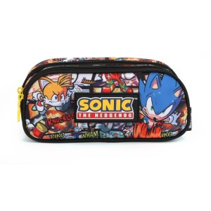 Estojo Tecido Sonic 2ziperes-107953-23518