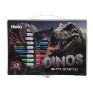 Maleta Para Pintura Dinossauros 86 Pecas-111866-50076