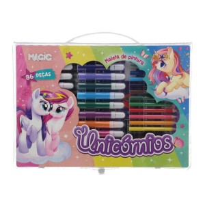 Maleta Para Pintura Unicornio 86 Pecas-111864-42708